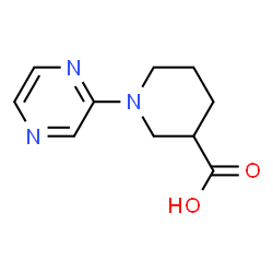 1-pyrazin-2-ylpiperidine-3-carboxylic acid structure