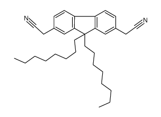 2-[7-(cyanomethyl)-9,9-dioctylfluoren-2-yl]acetonitrile Structure