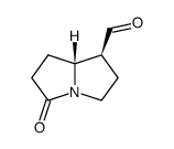 1H-Pyrrolizine-1-carboxaldehyde, hexahydro-5-oxo-, cis- (9CI) Structure