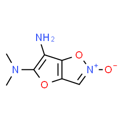 Furo[2,3-d]isoxazole-5,6-diamine,N,N-dimethyl-,2-oxide (9CI) Structure