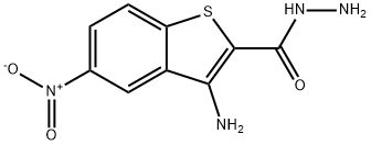 3-amino-5-nitro-1-benzothiophene-2-carbohydrazide结构式