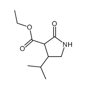 4-isopropyl-2-oxo-pyrrolidine-3-carboxylic acid ethyl ester Structure