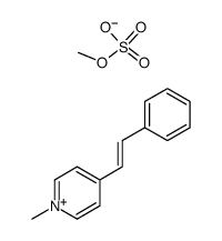 (E)-1-methyl-4-(2-phenylethenyl)pyridinium methyl sulfate结构式