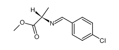 methyl alanine p-chlorobenzaldimine Structure