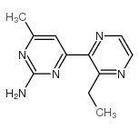 4-(3-乙基-2-哌嗪)-6-甲基-2-氨基嘧啶结构式