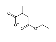 2-methyl-4-oxo-4-propoxybutanoate结构式