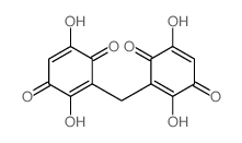 3-[(2,5-dihydroxy-3,6-dioxo-1-cyclohexa-1,4-dienyl)methyl]-2,5-dihydroxy-cyclohexa-2,5-diene-1,4-dione结构式