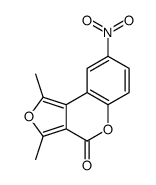 1,3-dimethyl-8-nitrofuro[3,4-c]chromen-4-one Structure