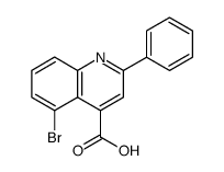 4-Quinolinecarboxylic acid, 5-bromo-2-phenyl Structure