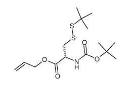 Boc-Cys(StBu)-OAll结构式