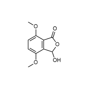 3-羟基-4,7-二甲氧基异苯并呋喃-1(3H)-酮结构式
