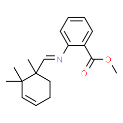 methyl 2-[[(trimethyl-3-cyclohexen-1-yl)methylene]amino]benzoate Structure