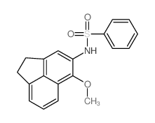 Benzenesulfonamide,N-(1,2-dihydro-5-methoxy-4-acenaphthylenyl)- picture