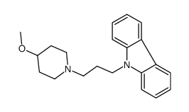 9-[3-(4-methoxypiperidin-1-yl)propyl]carbazole结构式