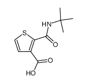 2-(N-tert-butylcarbamoyl)thiophene-3-carboxylic acid结构式