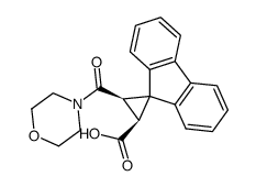 3-(morpholine-4-carbonyl)-spiro[cyclopropane-1,9'-fluorene]-2-carboxylic acid Structure