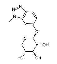 1-methyl-1H-1,2,3-benzotriazol-6-yl 5-thio-β-D-xylopyranoside Structure