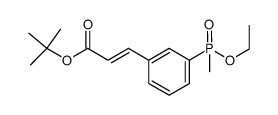 tert-butyl (2E)-3-{3-[ethoxy(methyl)phosphoryl]phenyl}acrylate Structure