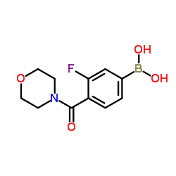 3-Fluoro-4-(4-Morpholinylcarbonyl)benzeneboronic acid structure