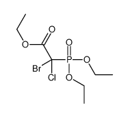 ethyl 2-bromo-2-chloro-2-diethoxyphosphorylacetate结构式