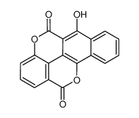 6-羟基-苯并[h]色烯并[5,4,3-cde]色烯-5,12-二酮结构式