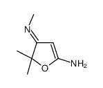 5,5-dimethyl-4-methyliminofuran-2-amine结构式