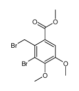 methyl 3-bromo-2-(bromomethyl)-4,5-dimethoxybenzoate structure