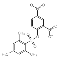 Benzenesulfonic acid,2,4,6-trimethyl-, 2,4-dinitrophenyl ester结构式