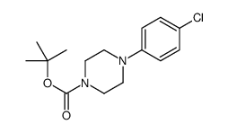 tert-butyl 4-(4-chlorophenyl)piperazine-1-carboxylate结构式