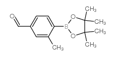 3-甲基-4-(4,4,5,5-四甲基-1,3,2-二氧杂硼烷-2-基)苯甲醛结构式