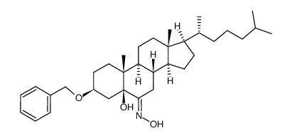 3β-benzyloxy-5-hydroxy-5β-cholestan-6-one (E)-oxime结构式