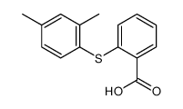 2-(2,4-dimethylphenyl)sulfanylbenzoic acid Structure