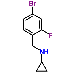 N-(4-Bromo-2-fluorobenzyl)cyclopropanamine结构式