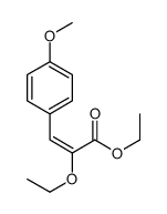 ethyl 2-ethoxy-3-(4-methoxyphenyl)prop-2-enoate结构式