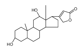 3-[(3S,5R,8R,9S,10S,12R,13S,14S,17R)-3,12-dihydroxy-10,13-dimethyl-2,3,4,5,6,7,8,9,11,12,14,15,16,17-tetradecahydro-1H-cyclopenta[a]phenanthren-17-yl]-2H-furan-5-one Structure