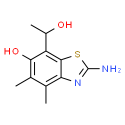 7-Benzothiazolemethanol,2-amino-6-hydroxy--alpha-,4,5-trimethyl-结构式