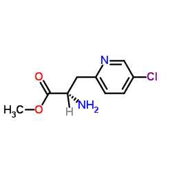 Methyl 3-(5-chloro-2-pyridinyl)-L-alaninate结构式