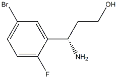 (3s)-3-amino-3-(5-bromo-2-fluorophenyl)propan-1-ol Structure