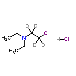 2-Chloro-N,N-diethyl(2H4)ethanamine hydrochloride (1:1) Structure