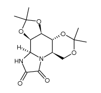 (3aS,3bR,7aR,11aR,11bR)-2,2,5,5-tetramethyltetrahydro-3aH-[1,3]dioxino[4,5-e][1,3]dioxolo[4,5-c]imidazo[1,2-a]pyridine-9,10(3bH,11bH)-dione结构式