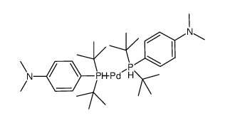 Bis[di-tert-butyl(4-dimethylaminophenyl)phosphine]palladium(0), Pd 16.7 Structure