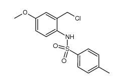 N-(2-(chloromethyl)-4-methoxyphenyl)-4-methylbenzenesulfonamide结构式