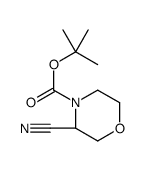 (3S)-3-氰基-4-吗啉羧酸叔丁酯结构式