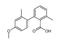 2-(4-methoxy-2-methylphenyl)-6-methylbenzoic acid结构式