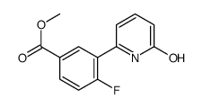 methyl 4-fluoro-3-(6-oxo-1H-pyridin-2-yl)benzoate结构式