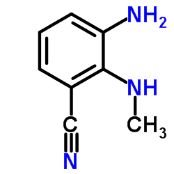 3-Amino-2-(methylamino)benzonitrile Structure