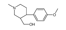 3R,4S-4-(4-methoxyphenyl)-1-methylpiperidinyl] methanol Structure