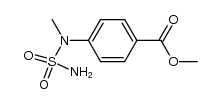 N-methyl-N-(4-methoxycarbonylphenyl)sulfuric diamide结构式