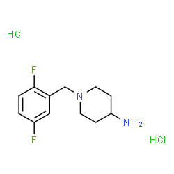 1-(2,5-Difluorobenzyl)piperidin-4-aminedihydrochloride structure