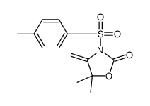 5,5-dimethyl-4-methylidene-3-(4-methylphenyl)sulfonyl-1,3-oxazolidin-2-one结构式